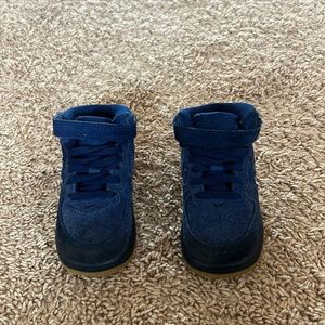 Rare all navy blue suede Nike Air Force One